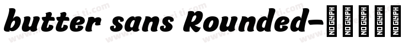 butter sans Rounded字体转换